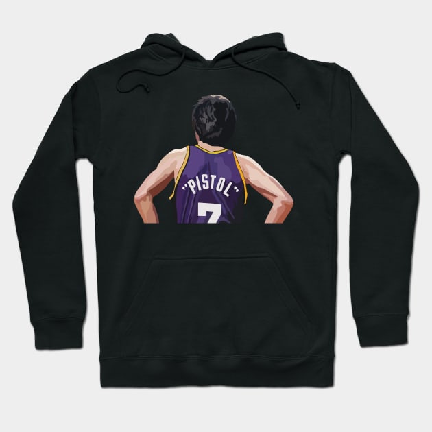 Pistol Pete Maravich of the Utah Jazz Hoodie by ActualFactual